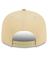 Men's New Era Khaki, Tan Philadelphia 76ers Green Collection 9FIFTY Snapback Hat