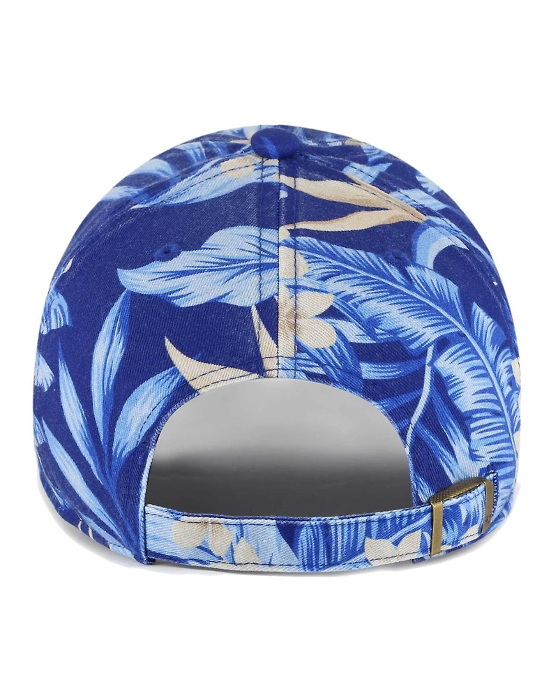 Men's '47 Brand Royal Kansas Jayhawks Tropicalia Clean Up Adjustable Hat