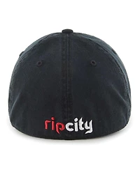 Men's '47 Brand Black Portland Trail Blazers Classic Franchise Fitted Hat