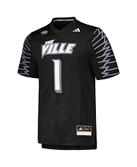 Men's adidas #1 Black Louisville Cardinals 2023 Premier Jersey
