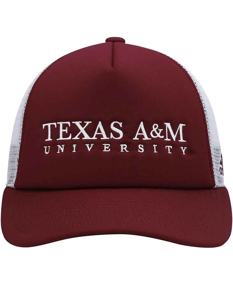 Men's adidas Maroon, White Texas A&M Aggies Foam Trucker Snapback Hat