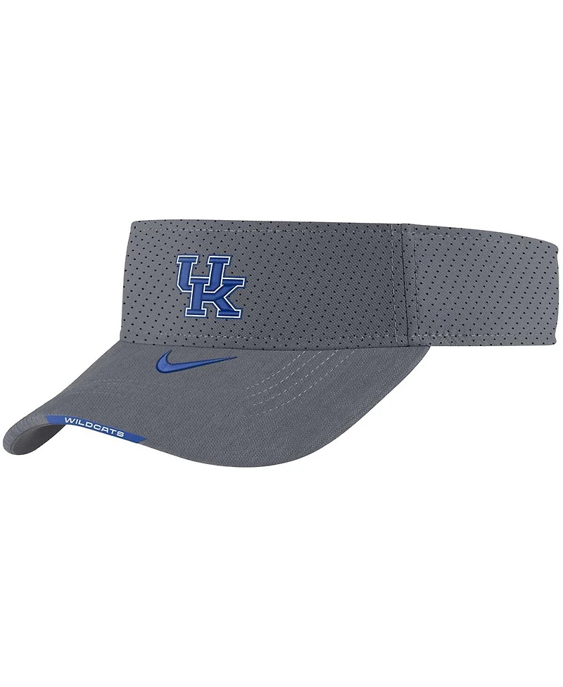 Men's Nike Gray Kentucky Wildcats 2021 Sideline Performance Visor