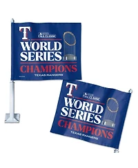 Wincraft Texas Rangers 2023 World Series Champions Locker Room 11.75" x 14" Two-Sided Car Flag