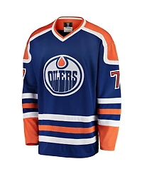 Men's Fanatics Paul Coffey Blue Edmonton Oilers Premier Breakaway Retired Player Jersey