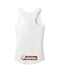 Women's Hendrick Motorsports Team Collection White Chase Elliott Hooters Racer Back Tank Top