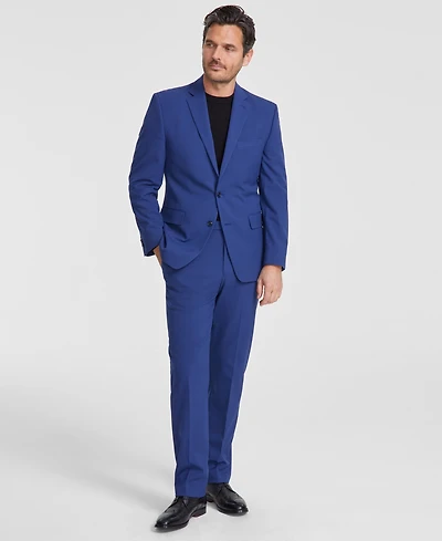 Perry Ellis Men's Modern-Fit Solid Nested Suit