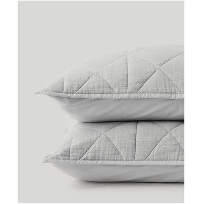 Pact Organic Cotton Diamond Sham 2-Pack