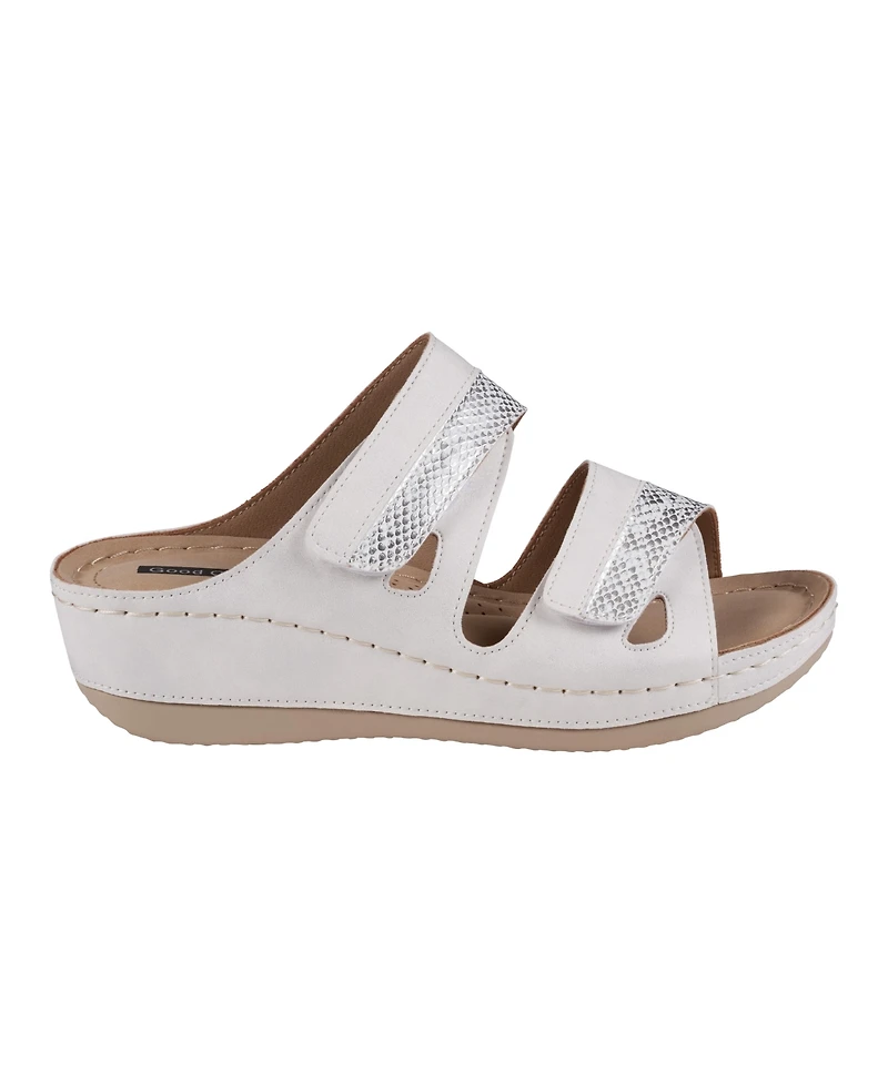 Gc Shoes Women's Havana Double Band Wedge Sandals