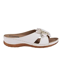 Gc Shoes Women's Joy Flower Rosette Comfort Sandals