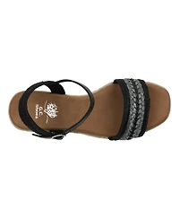 Gc Shoes Women's Solene Slingback Espadrille Wedge Sandals