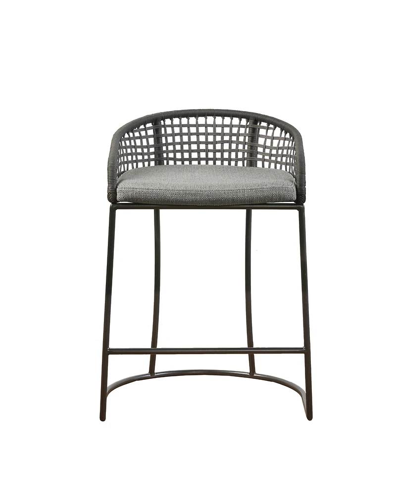 Madison Park Hermosa 21.5" Wide Woven Counter Stool