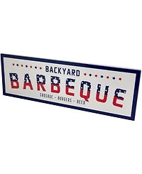 Northlight Backyard Barbeque Americana Metal Wall Sign, 23"