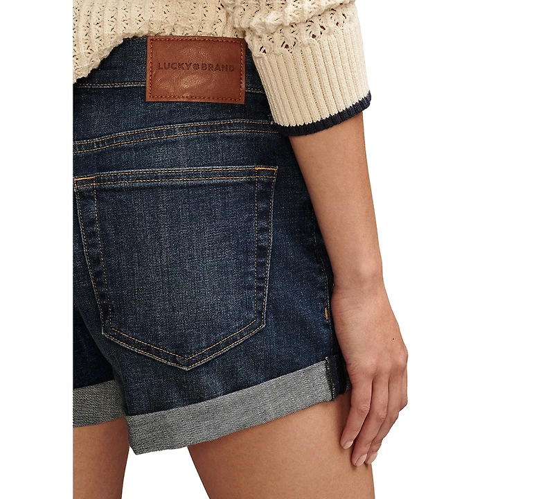 Lucky Brand Women's Ava Mid Rise Denim Shorts