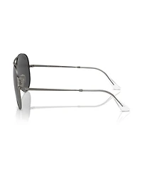Ray-Ban Unisex Polarized Sunglasses, Aviator Titanium Rb8089