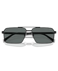 Prada Iconic Plaque Rectangle Men's Sunglasses