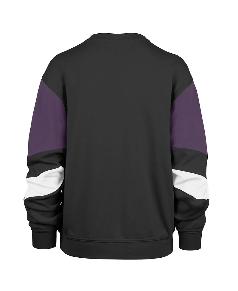 Women's '47 Brand Black Phoenix Suns 2023/24 City Edition Nova Crew Sweatshirt