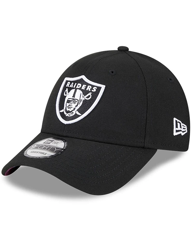 Men's New Era Black Las Vegas Raiders 2023 Nfl Crucial Catch 9FORTY Adjustable Hat