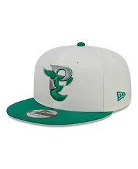 Men's New Era Cream, Kelly Green Philadelphia Eagles City Originals 9FIFTY Snapback Hat