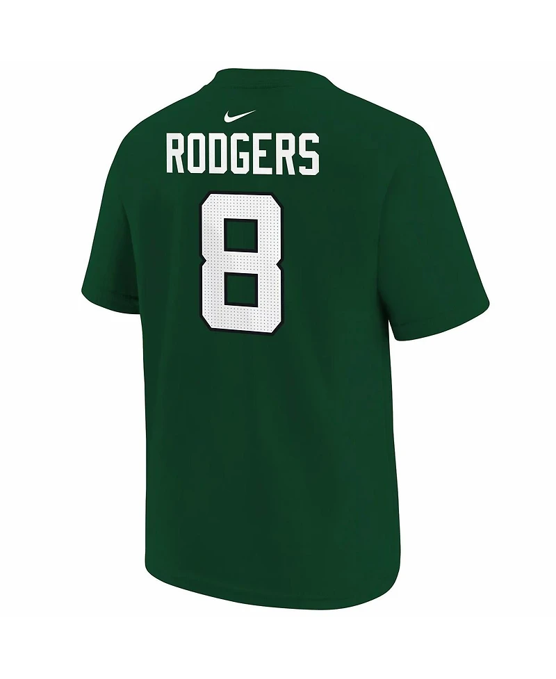 Big Boys Nike Aaron Rodgers Green New York Jets Player Name and Number T-shirt