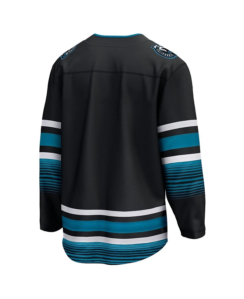 Men's Fanatics Black San Jose Sharks Alternate Premier Breakaway Jersey