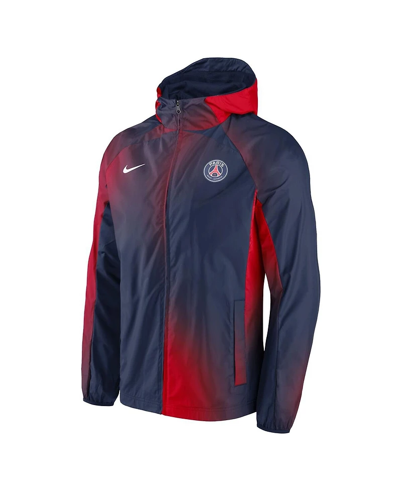 Men's Nike Navy Paris Saint-Germain Awf Raglan Full-Zip Hoodie Jacket