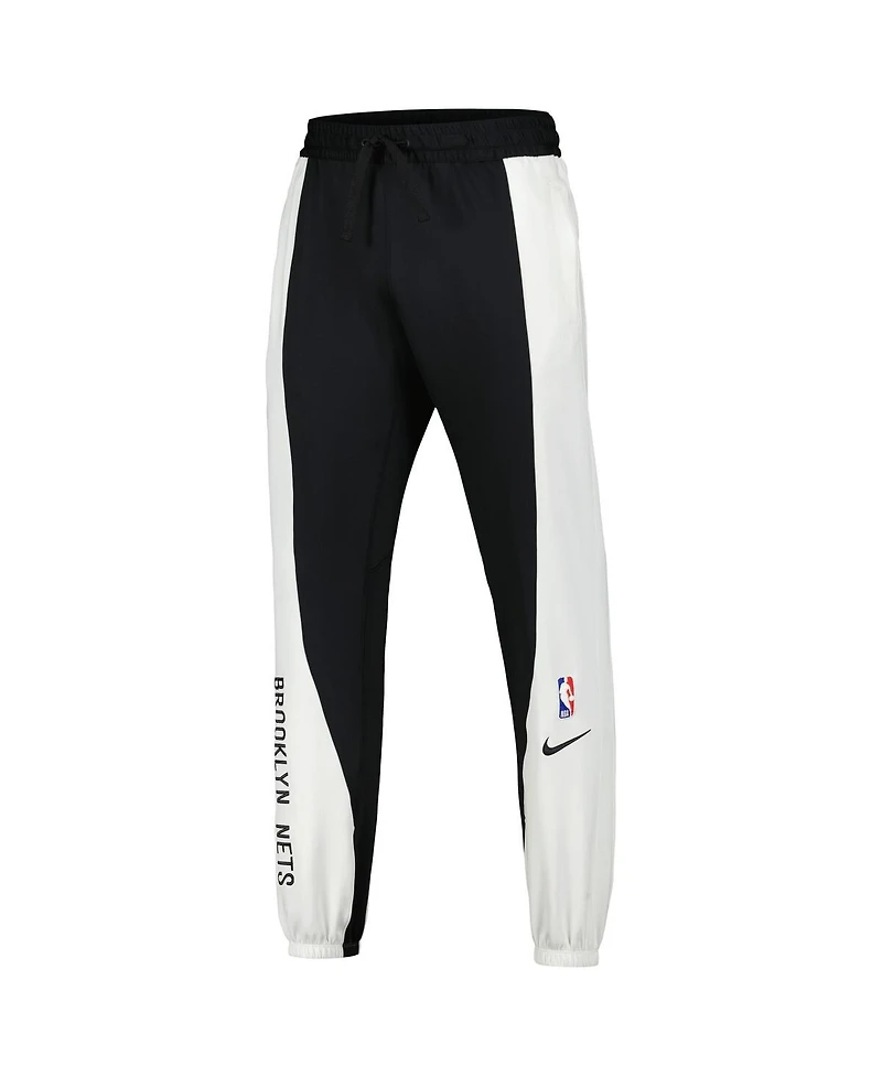 Men's Nike Black, White Brooklyn Nets 2023/24 Authentic Showtime Pants