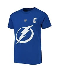 Big Boys Steven Stamkos Blue Tampa Bay Lightning Player Name and Number T-shirt