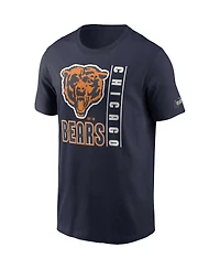 Men's Nike Navy Chicago Bears Lockup Essential T-shirt