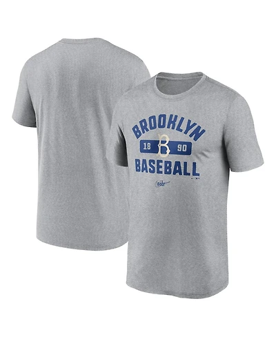 Men's Nike Heather Gray Brooklyn Dodgers Legend T-shirt