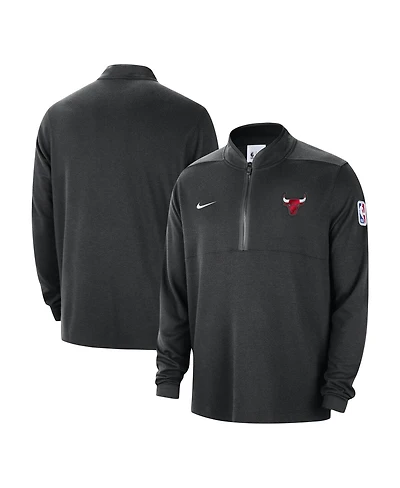 Men's Nike Black Chicago Bulls 2023/24 Authentic Performance Half-Zip Jacket