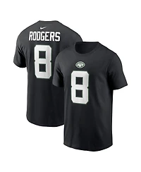 Men's Nike Aaron Rodgers New York Jets Player Name and Number T-shirt