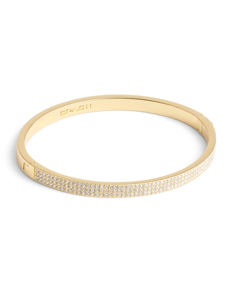 Coach Faux Stone Pave Bangle Bracelet