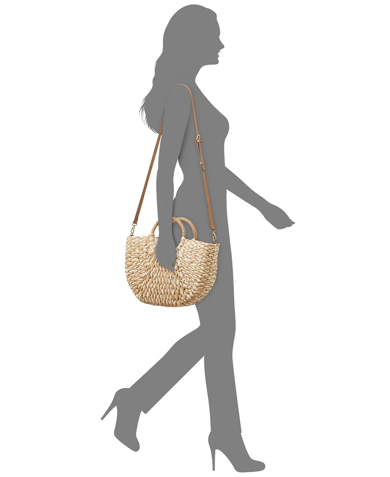 Style & Co Straw Tote Crossbody, Exclusively at Macy's