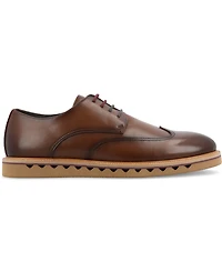 Vance Co. Men's Evander Tru Comfort Foam Wingtip Lace-Up Derby Shoes