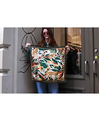 Jessie Zhao New York Double Sided Silk Scarf Of Green Wonderland