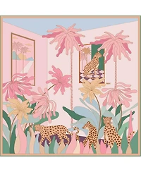 Jessie Zhao New York Double Sided Silk Scarf Of Indoor Forest