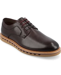 Vance Co. Men's William Tru Comfort Foam Plain Toe Lace-Up Derby Shoes