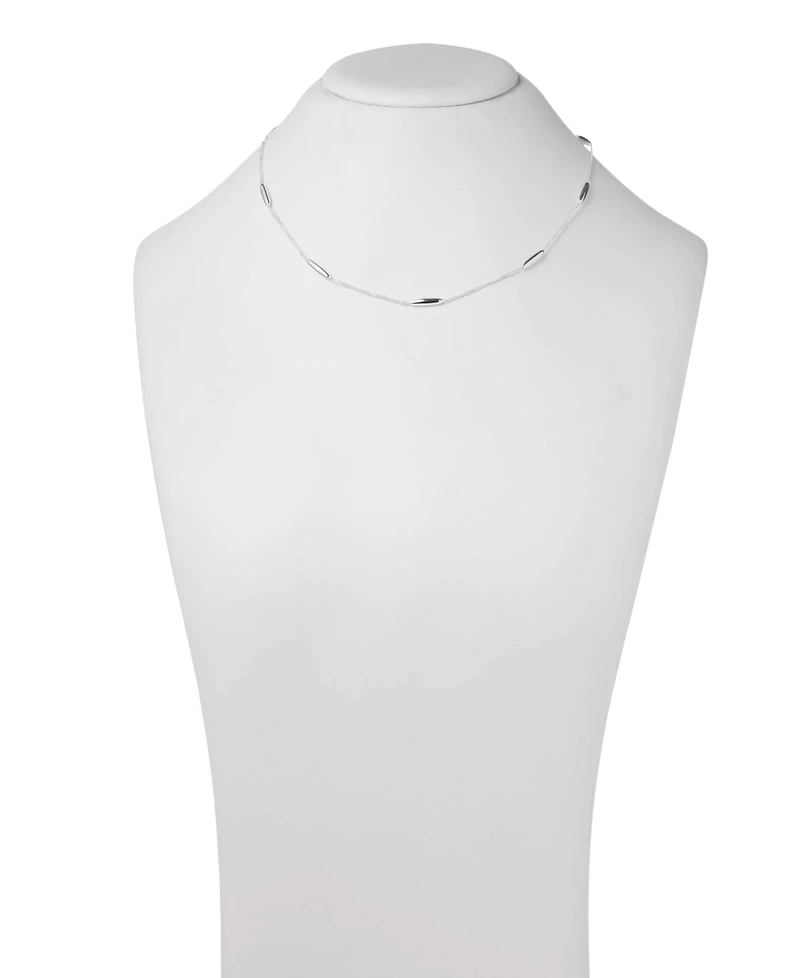 Lauren Ralph Lauren Sterling Silver Bar Station Collar Necklace, 15" + 3" extender