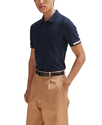 Boss by Hugo Men's Regular-Fit Rubberized Logo Polo Shirt