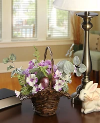 National Tree Company 16" Spring Decorated Basket