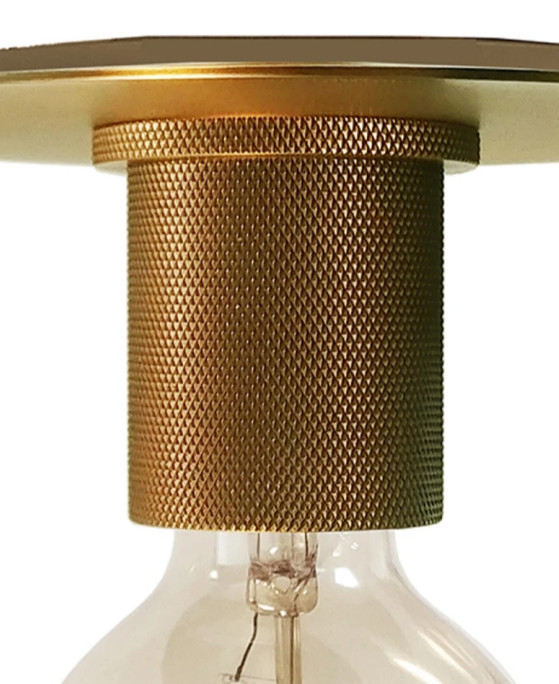 Dainolite 3.5" Metal Roswell 1 Light Medium Flush Mount
