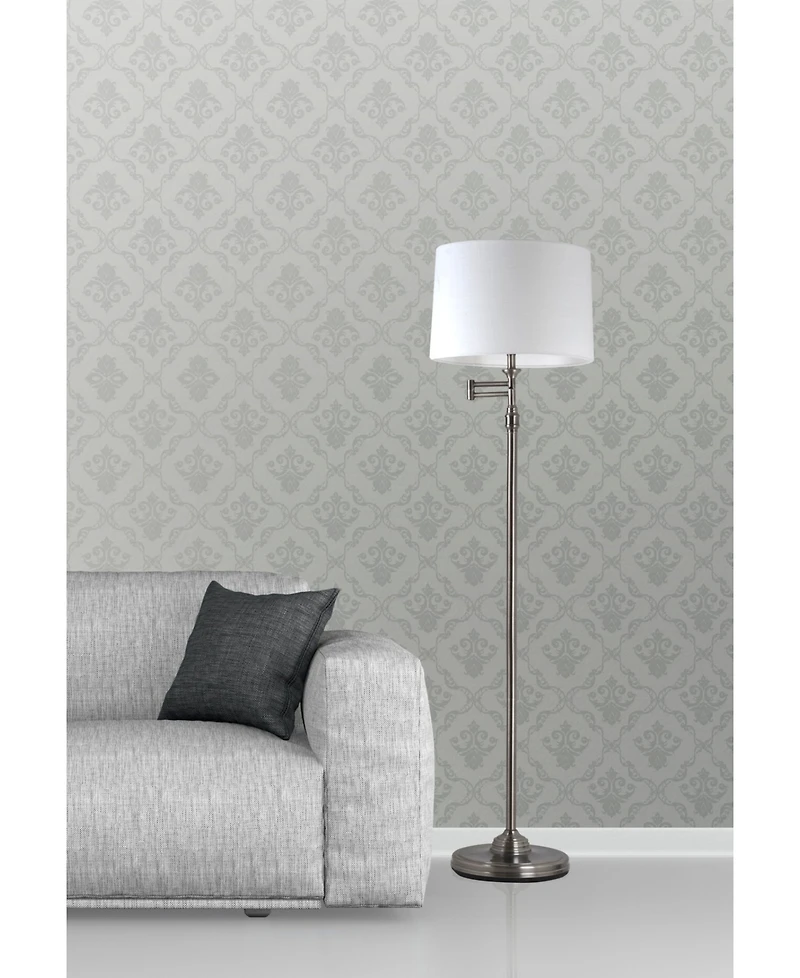 Adesso 57.44" Aaron Swing Arm Floor Lamp