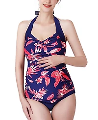 Dulce Maternity Upf 50+ Tankini Top & Bottom 2-Piece Swim Set