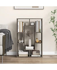 7-Cube Geometric Bookshelf Modern Decorative Open Bookcase