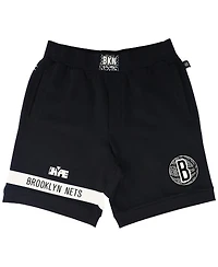 Men's and Women's Nba x Two Hype Black Brooklyn Nets Culture & Hoops Premium Classic Fleece Shorts