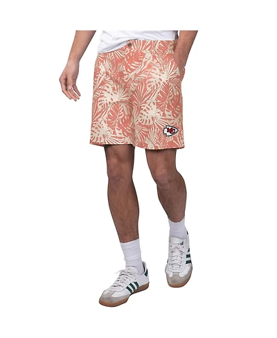Men's Margaritaville Red Kansas City Chiefs Sandwashed Monstera Print Amphib Shorts