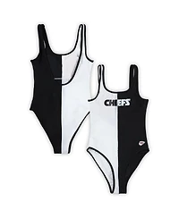 Women's G-iii 4Her by Carl Banks Black Kansas City Chiefs Last Stand One-Piece Swimsuit