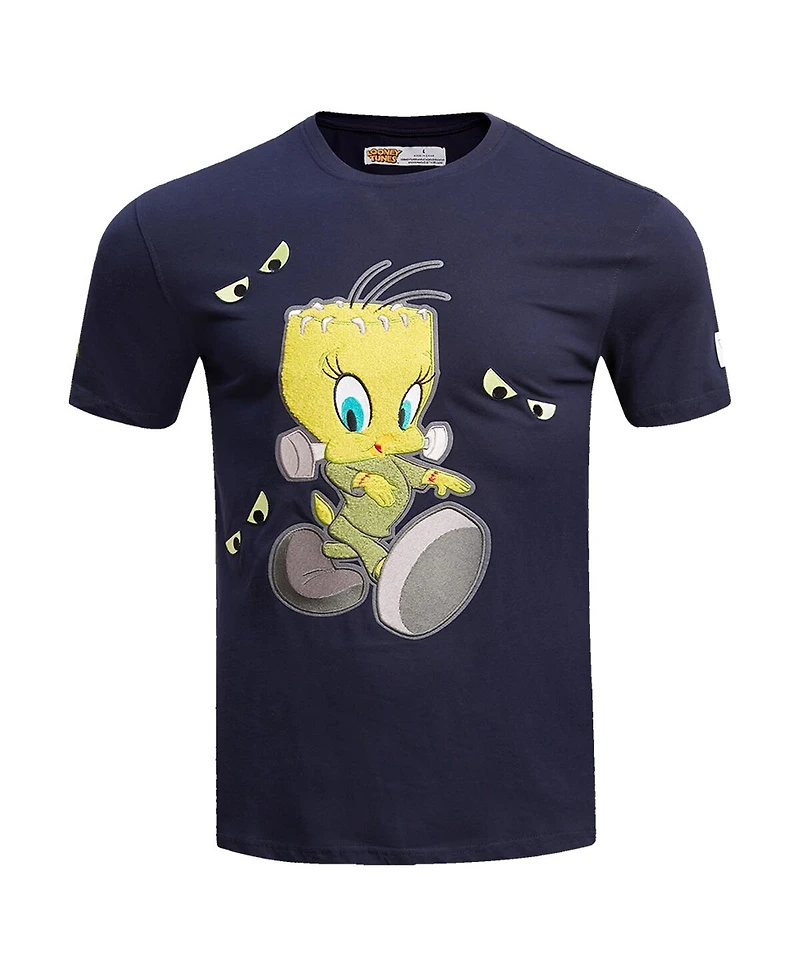 Men's and Women's Freeze Max Navy Looney Tunes Franken Tweety T-shirt