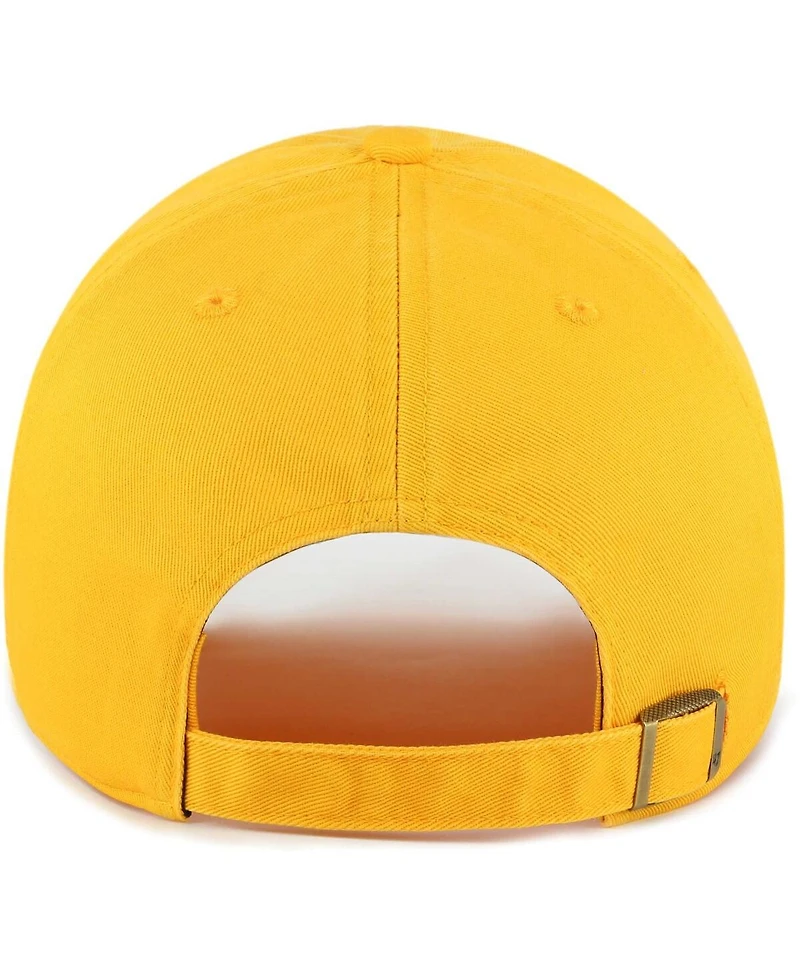 Men's '47 Brand Gold Distressed Maryland Terrapins Vintage-Like Clean Up Adjustable Hat