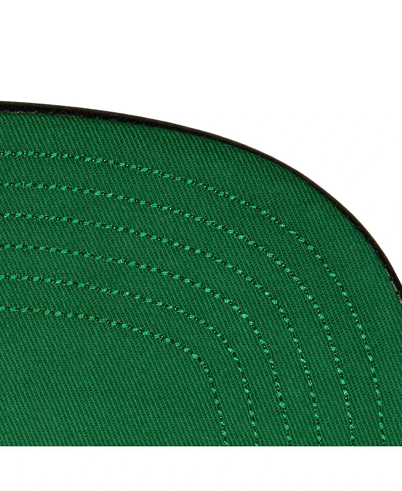 Men's Mitchell & Ness Black, Kelly Green Boston Celtics Day One Snapback Hat